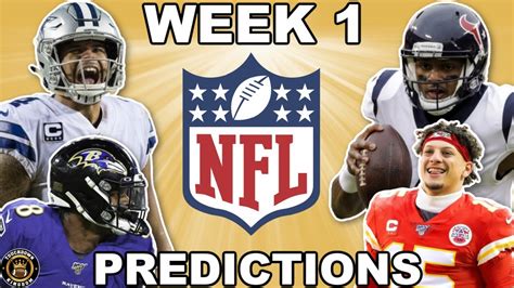 7 unless otherwise noted below. . Espn week 1 nfl predictions